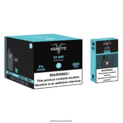 IGNITE Puff Price - IGNITE V60 Vape Pen 10-Pack 6L6BR220 Icy Mint