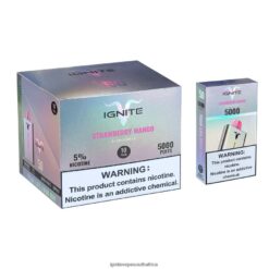 IGNITE Vape Cape Town - IGNITE V50 Vape Pen 10-Pack 6L6BR2148 Strawberry Mango
