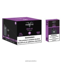 IGNITE Vape Cape Town - IGNITE V60 Vape Pen 10-Pack 6L6BR218 Grape Ice