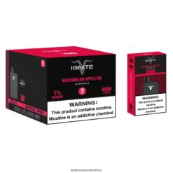 IGNITE Vape Cape Town - IGNITE V60 Vape Pen 10-Pack 6L6BR228 Watermelon Apple Ice
