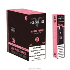 IGNITE Vape Disposable - IGNITE V35 Vape Pen 10-Pack 6L6BR2124 Mango Peach