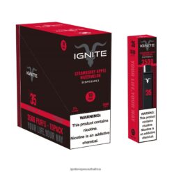 IGNITE Vape Flavors - IGNITE V35 Vape Pen 10-Pack 6L6BR2126 Strawberry Apple Watermelon
