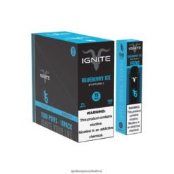 IGNITE Vape Shop - IGNITE V15 Vape Pen 10-Pack 6L6BR297 Blueberry Ice
