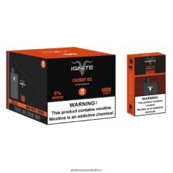IGNITE Vape Shop - IGNITE V60 Vape Pen 10-Pack 6L6BR217 Cherry Ice