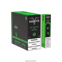 IGNITE Vape South Africa - IGNITE V15 Vape Pen 10-Pack 6L6BR2101 Green Apple Peach Kiwi