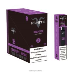 IGNITE Vapes South Africa - IGNITE V35 Vape Pen 10-Pack 6L6BR2122 Grape Ice
