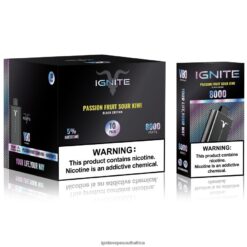 IGNITE Vapes South Africa - IGNITE V80 Vape Pen 10-Pack 6L6BR262 Passion Fruit Sour Kiwi